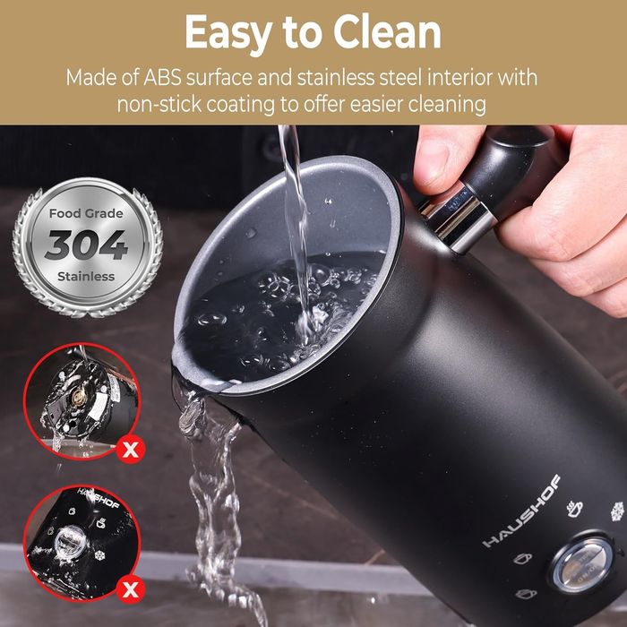 Aparat de spumat laptele spumator frother de lapte electric Haushof