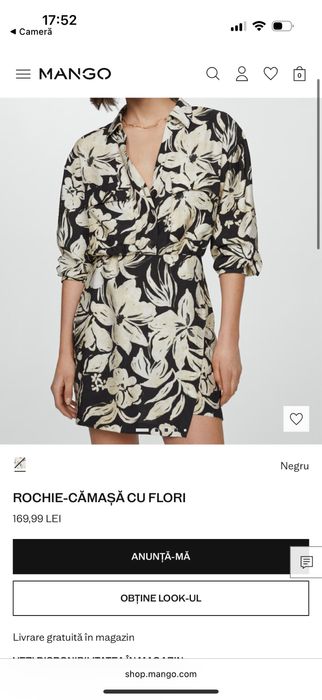 Rochie XS Mango.