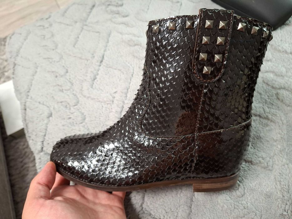 cizme ghete dama piele piton