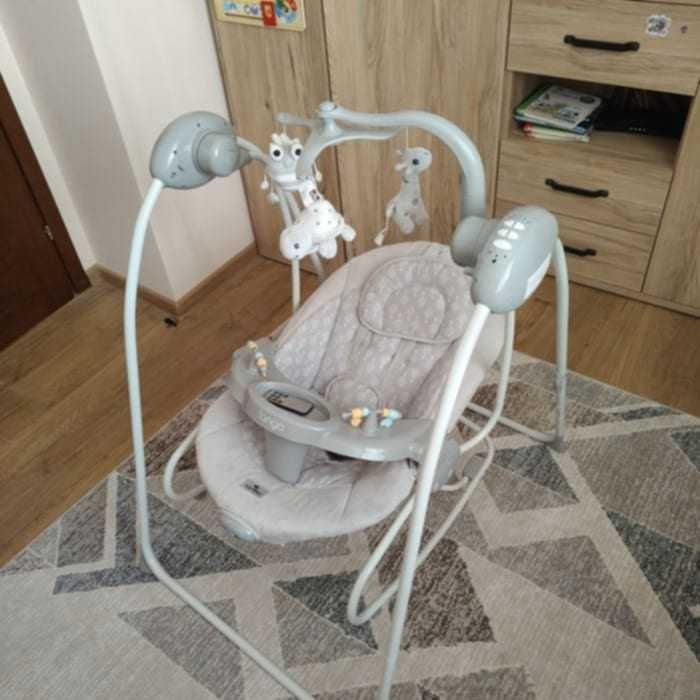 Lorelli Classic Електрическа люлка-шезлонг 2в1 Tango Grey Ttees