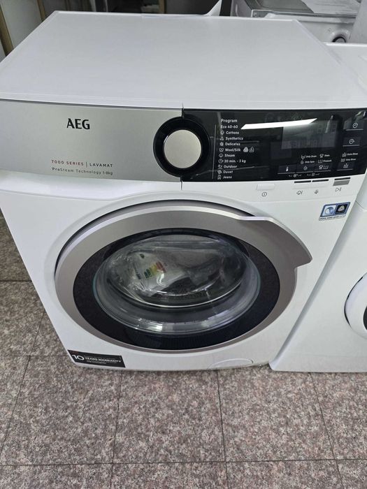 Masina de spalat rufe Noua Resigilata AEG L7FEE68S, 8 kg, 1600 RPM