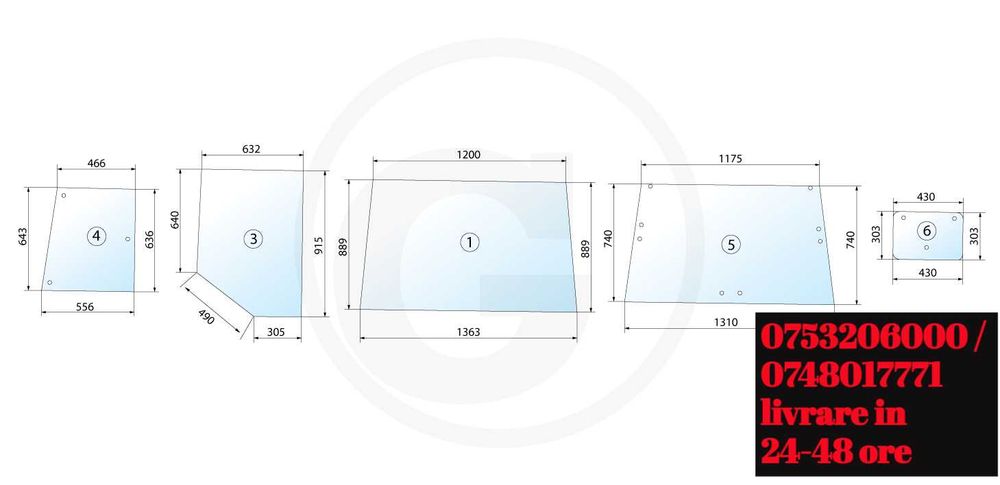 geam tractor Case IH