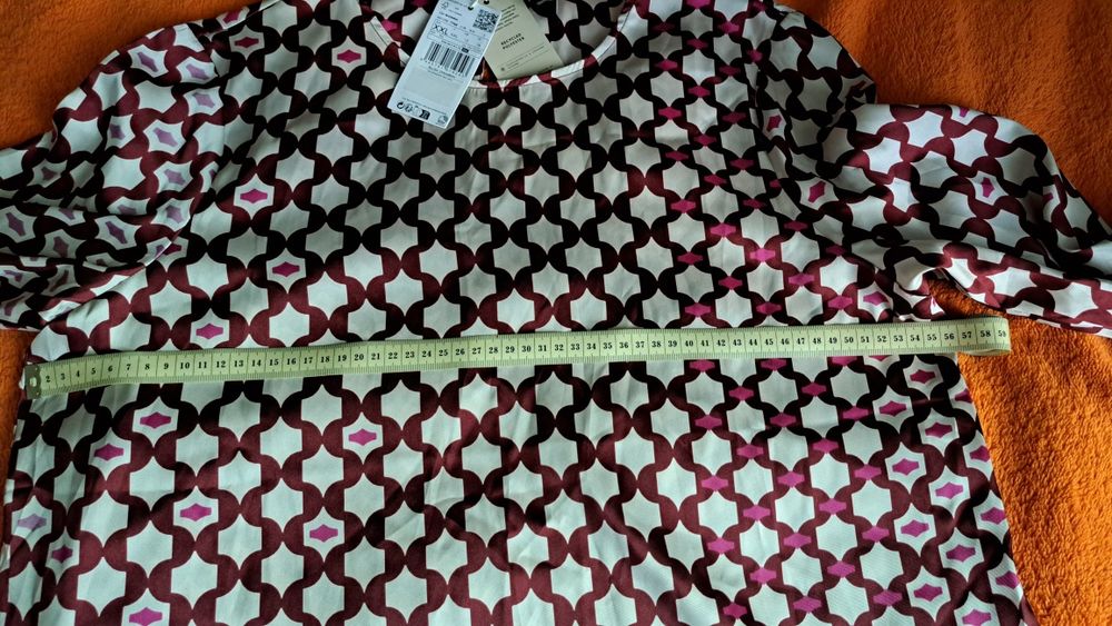 Bluza Mango cu imprimeu rosu-grena (noua)