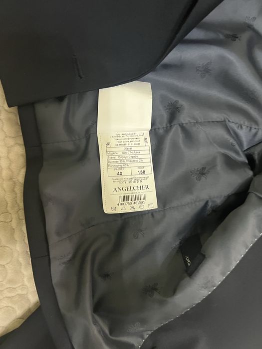 Пиджак школьный новй темно синий