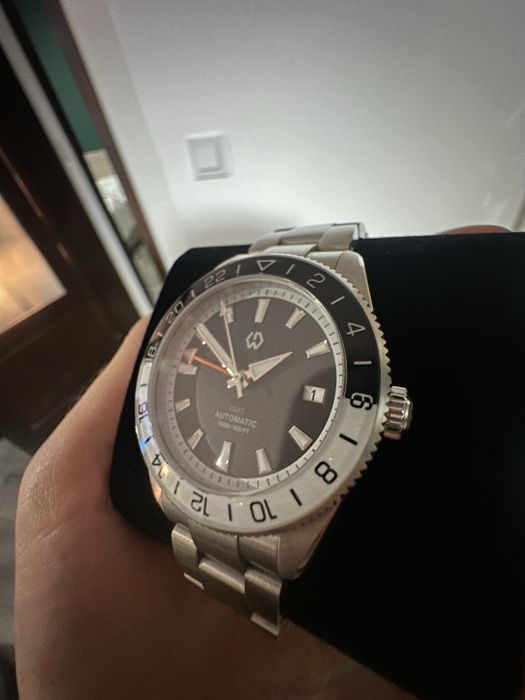 Автоматичен часовник Wishdoit GMT, 40мм, Seiko nh34