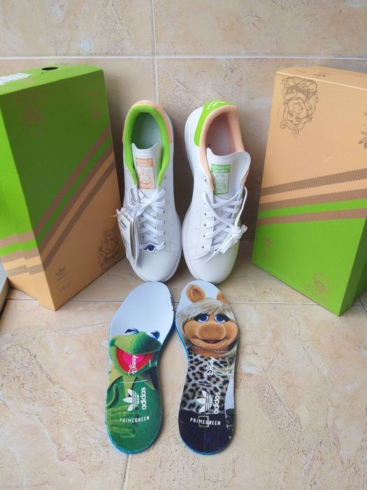 Adidas Stan Smith Miss Piggy & Kermit-мъжки кецове НОВИ С42/42 2/3