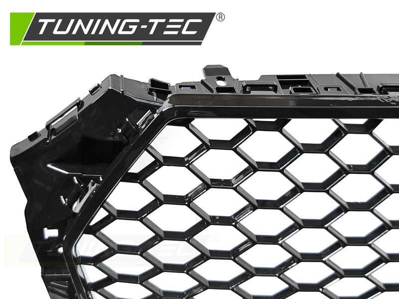 Grila fagure AUDI A4 S4 B9 2015-2019 RS STYLE negru lucios Tuning Tec