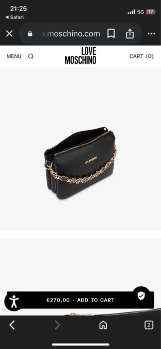 Оригинална чанта love moschino