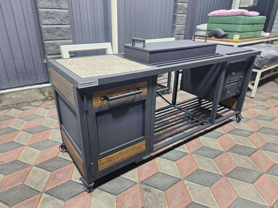 Мангал, печь, рабочая поверхность.