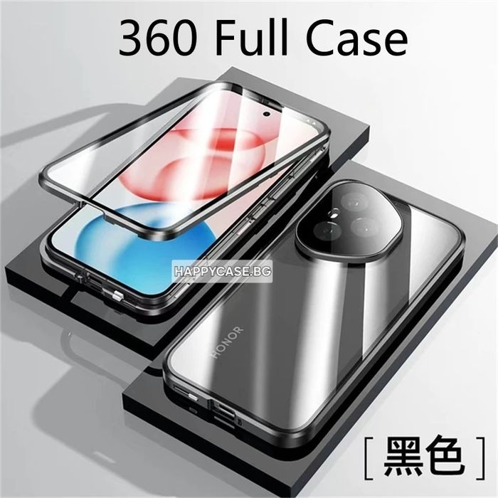 Honor 400 Pro / 400 / 400 Lite / Двоен 360° магнитен кейс с камера протектор