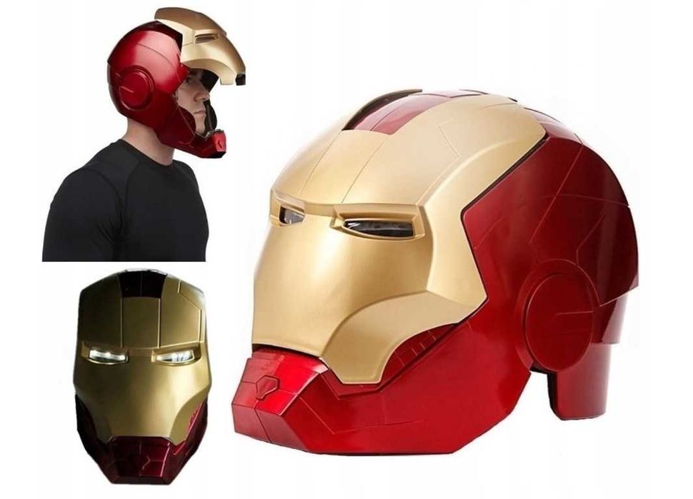 Маска Електронен шлем Marvel Iron Man Железния човек светещи очи