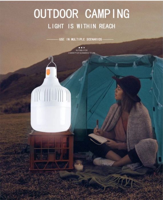 Piknik uchunled lampa quvati 120 w