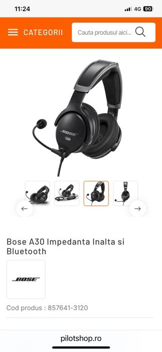 Casti Bose A30 Impedanta Înaltă și  luetooth