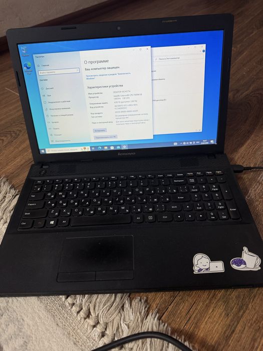 Ноутбук LENOVA рабочий. Очищенный.