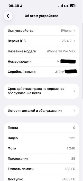 Iphone 14 pro max ideal holatda