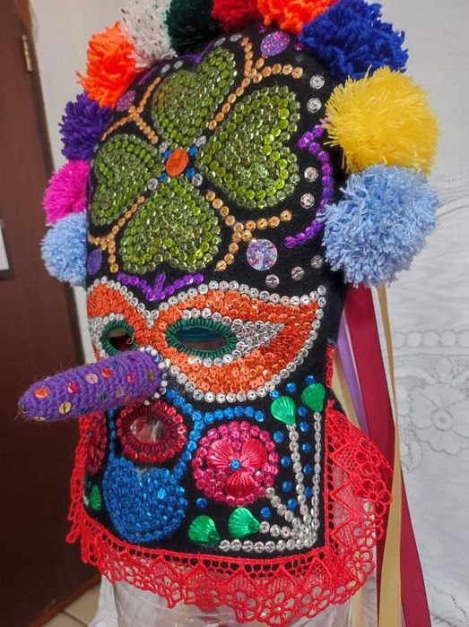 ДЕТСКА кукерска маска, гугла, нова, уникат,ръчна изработка,