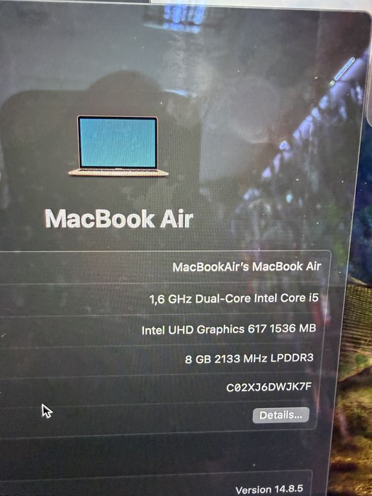 MacBook Air A1932 8/128