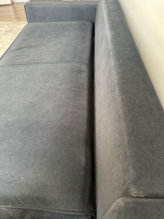 Угловой диван темно серый