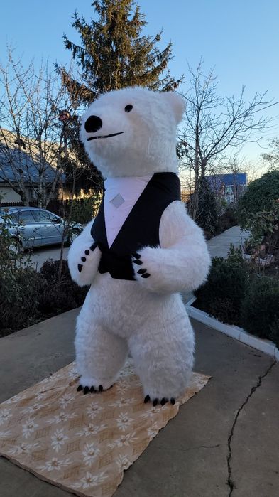 Urs gonflabil mascota gonflabila masha panda polar, maro, rose red