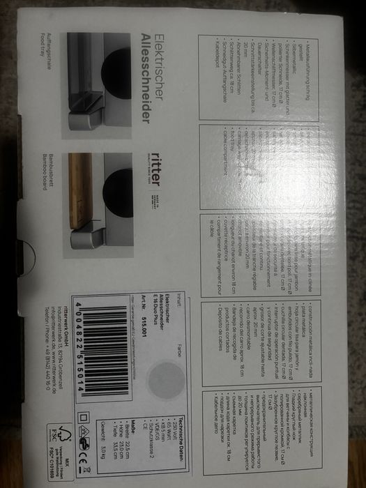 Feliator electric Ritter – NOU SIGILAT – Made in Germany – extra lamă