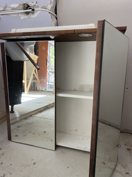 шкаф зеркало для ванны
