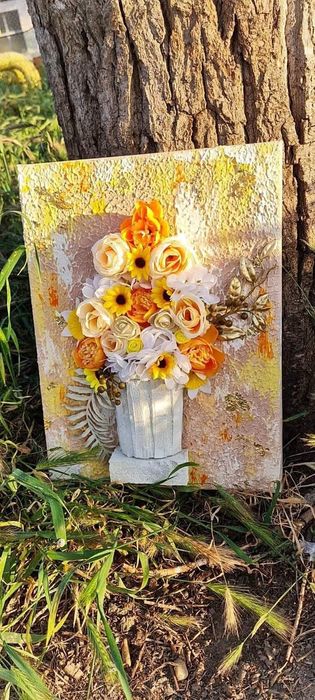 Tablou 5D Deluxe Flori_Handmade Unicat