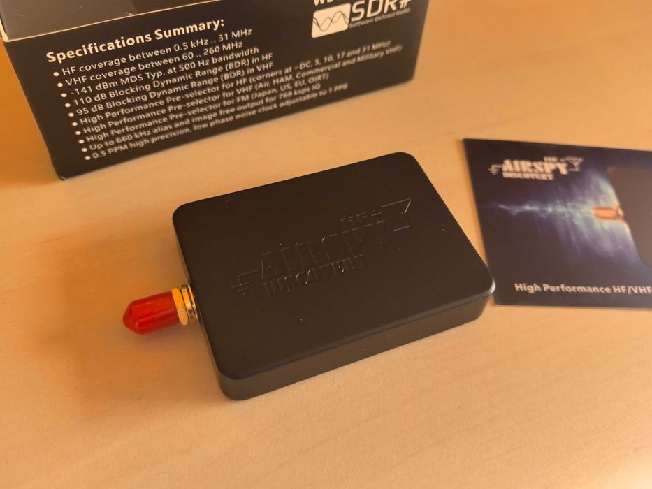 Vand receptor SDR Airspy HF+ Discovery