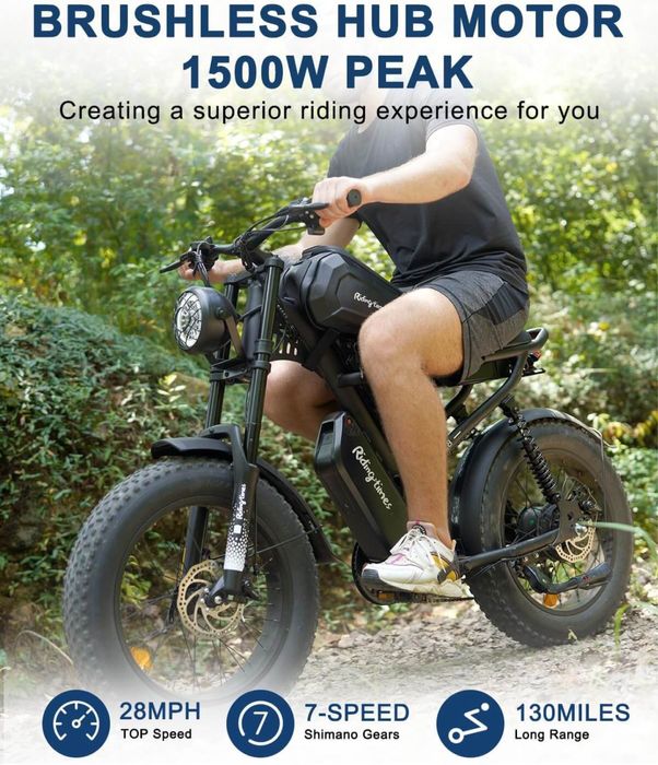 Електрически Велосипед Riding Times Z8 Pro 750W 48V/2x15.6 AH