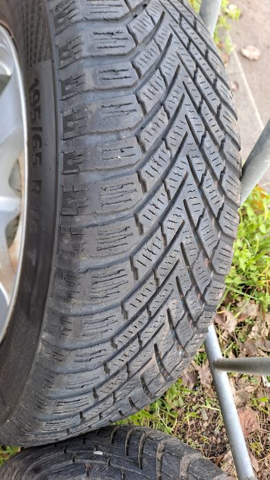 15" 5X114.3mm Джанти със Зимни гуми 195 65 15 Континентал/ 15" 5Х114.3