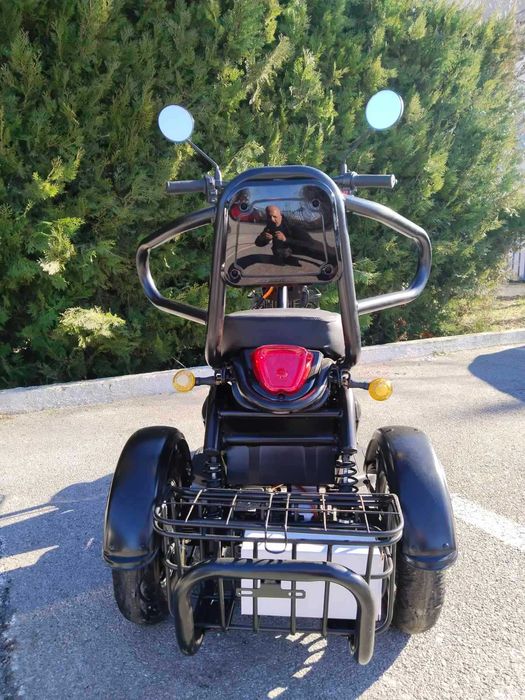 MaXmotors Двуместна електрическа триколка Pudding 1800W-48V-20Ah-BLACK