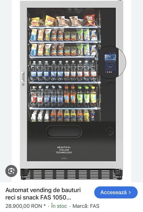 Vand  automat vending sucuri fas 1050 generatie noua cu garantie