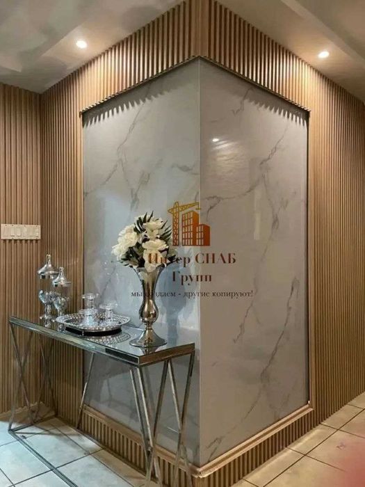 Гибкий мрамор, бамбук панели, жидкий гвоздь