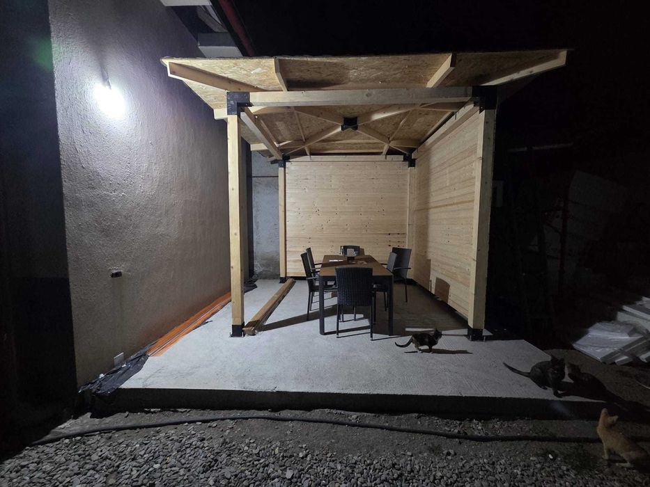 Foișor 3x3m - model Bucovina - Modular - livrare kit gata de asamblare