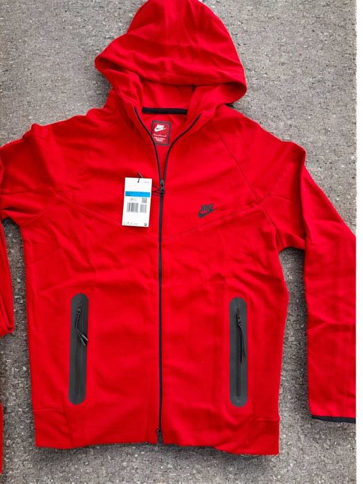 Trening Nike TECH Fleece Rosu 2025 - Produs Premium - Bumbac 100%