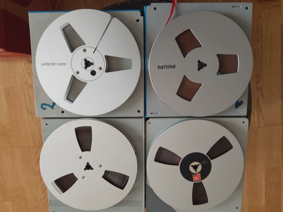 Benzi magnetofon. Role metalice de 18 cm pentru magnetofon