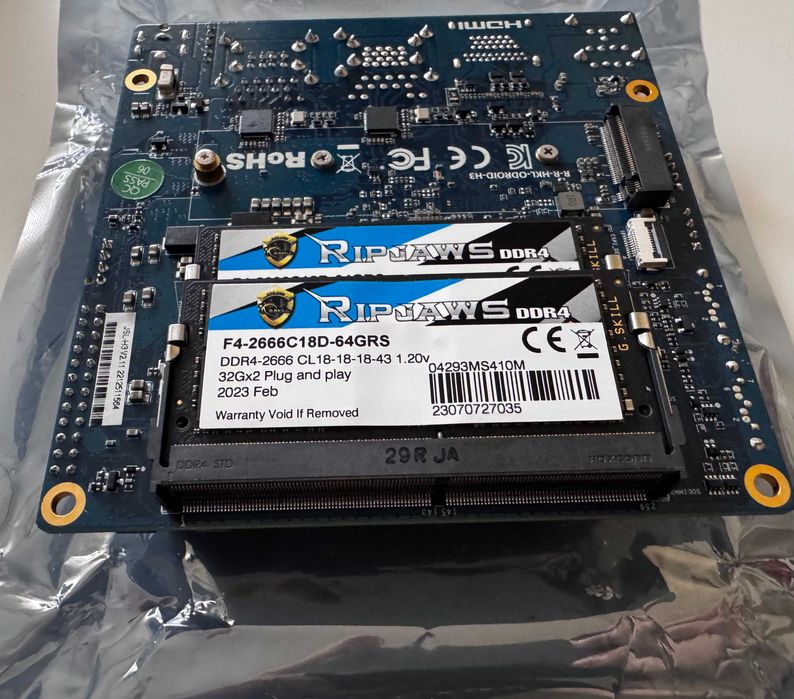 Mini PC Odroid H3+ cu 64GB DDR4 RAM