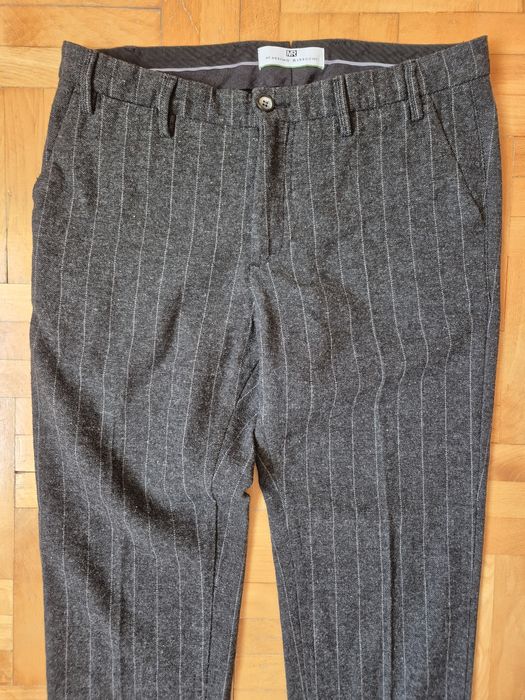 Pantaloni Massimo Rebecchi, Model Abramo, Slim Fit, Lână, Bărbați - 50