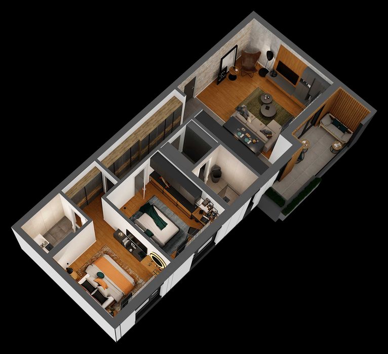 Ap. 3 camere in bloc nou - Sofisticat, Premium, Intim | Neséa Residence