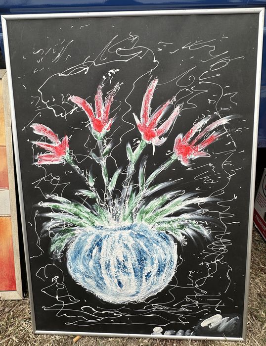 Картина с цветя във ваза