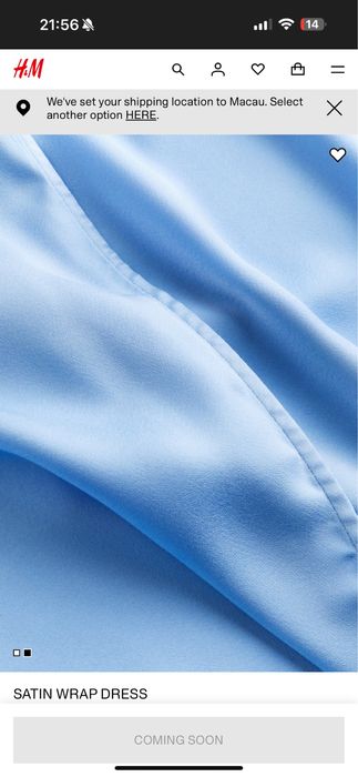 Rochie midi hm M satin