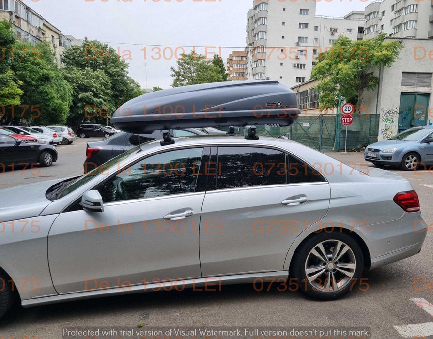 Cutie portbagaj Modula Travel Easy gri 460 litri 196 x 73 x 51 cm / 370litri 140 x 73 x 50 cm