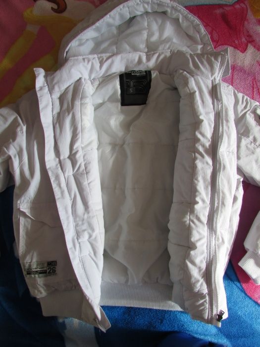 Пухено бяло яке - унисекс