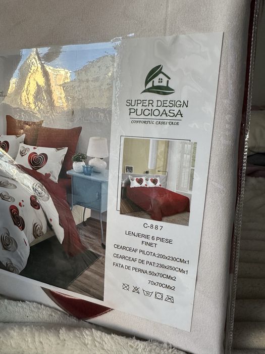 Set lenjerie de pat 6 piese