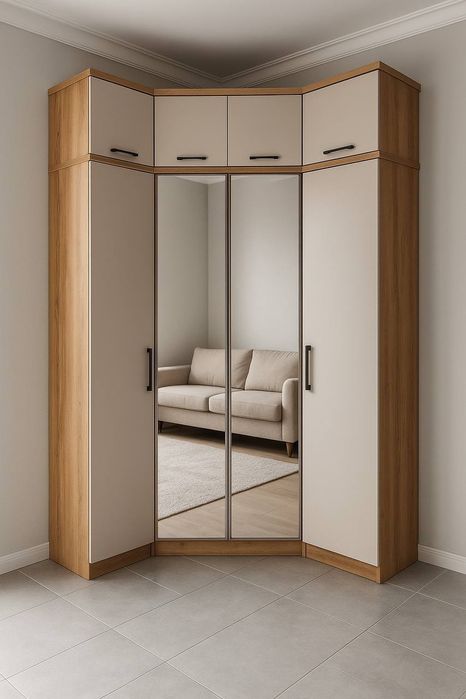 Угловой стильный шкаф