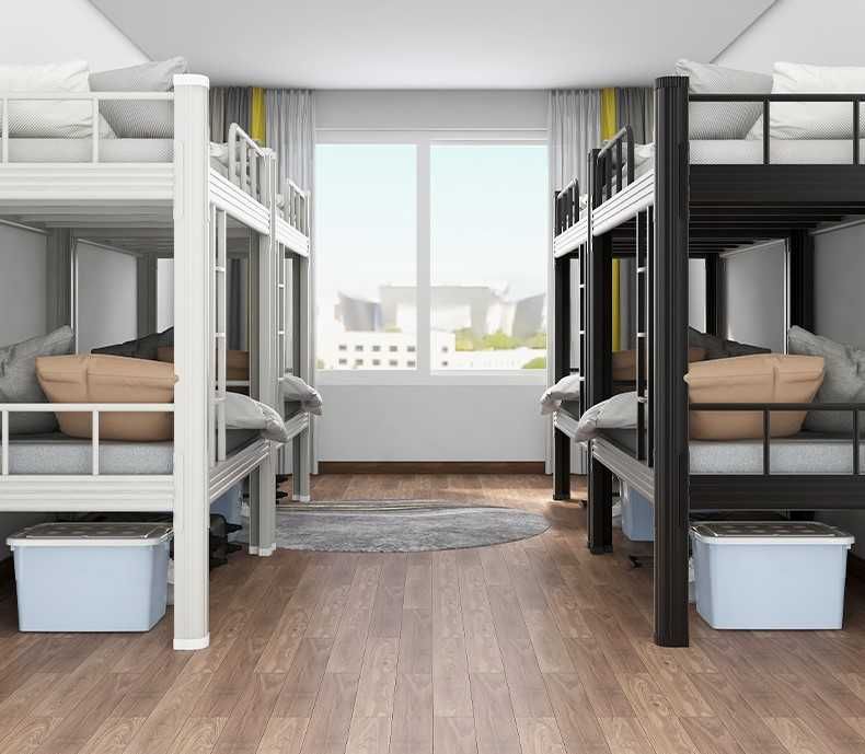 Mustahkam metall krovat, yuqori yuk ko‘tarish qobiliyati 500 kg