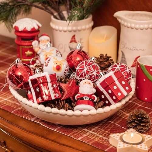 Нови Коледни топки за елха - стилни и издръжливи 40 броя Украса дом