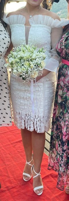 Vând rochie cununie civilă/ albă