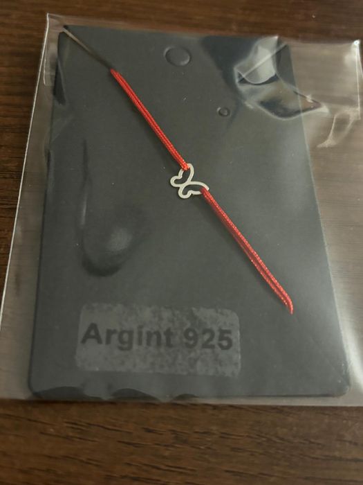 Bratara din argint 925 cu snur reglabil simplu  dau impletit