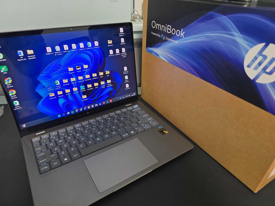 Touchscreen Omnibook Snapdragon X AI, Elite, 16 RAM,26 часа, 512GB SSD