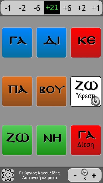 Ison Bizantin • cu partitură pe ecran